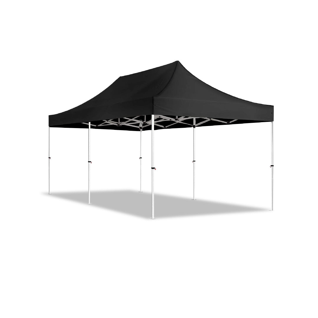 6m x 3m Pop Up Tent - Black