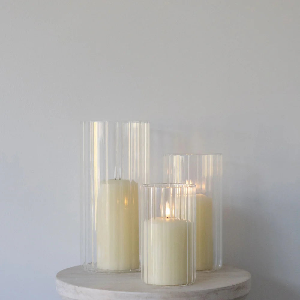 Ivory Church Candle LED - Low
