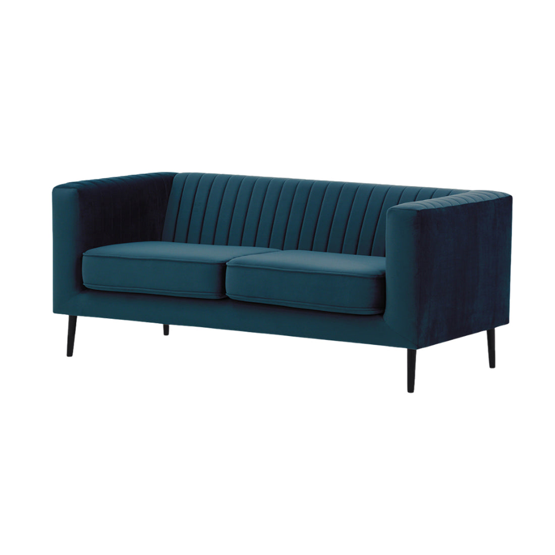 Slender 3 Seater Sofa - Dark Blue
