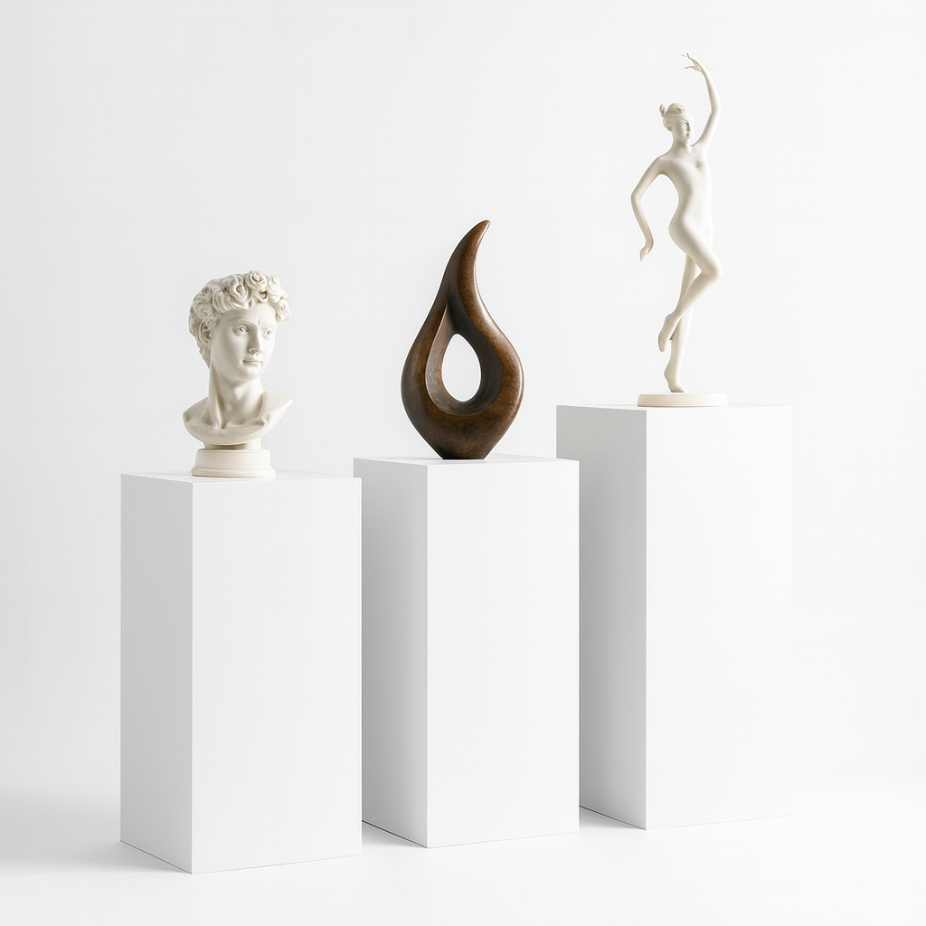 White Plinths (Matt Finish) - High