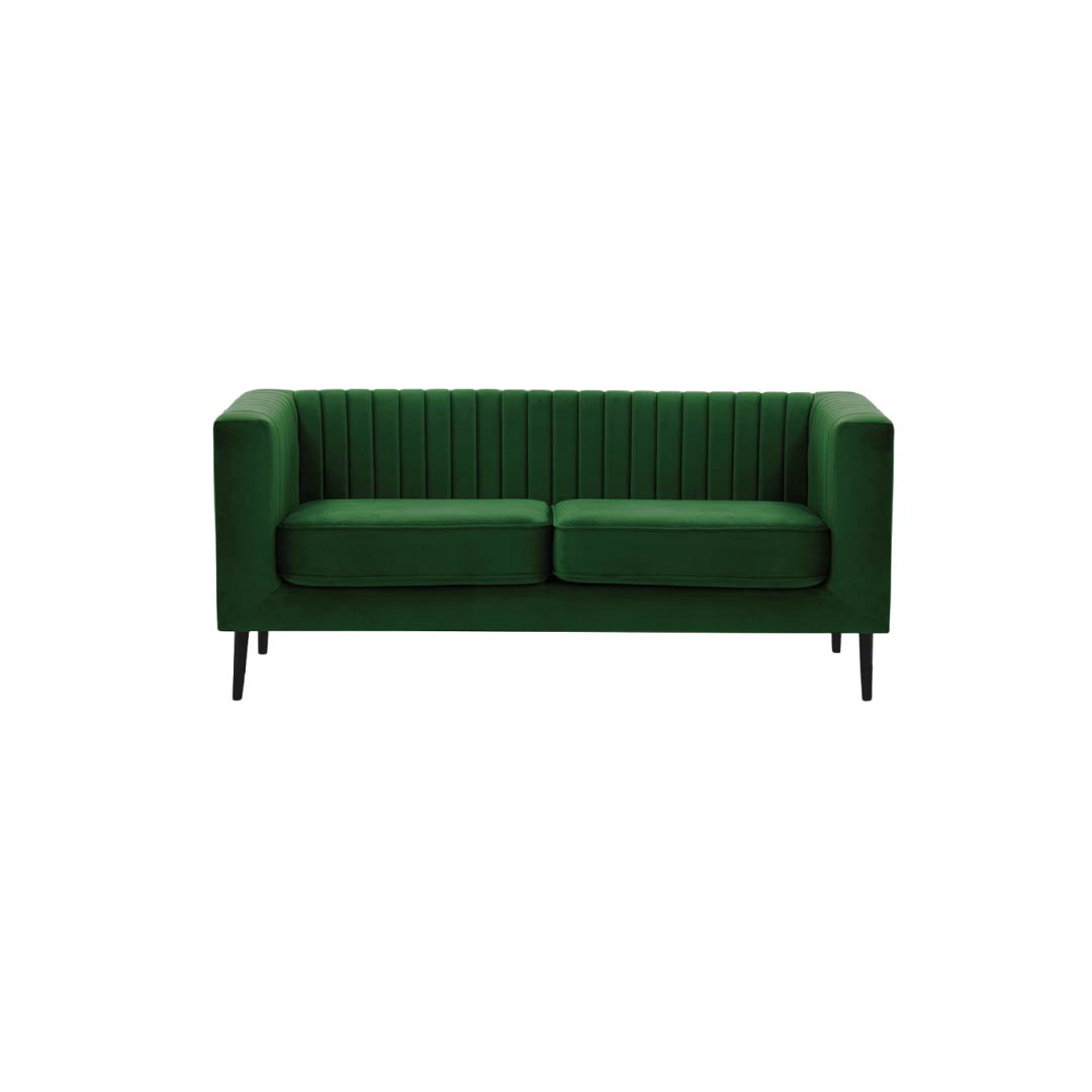 Slender 3 Seater Sofa - Forest Green