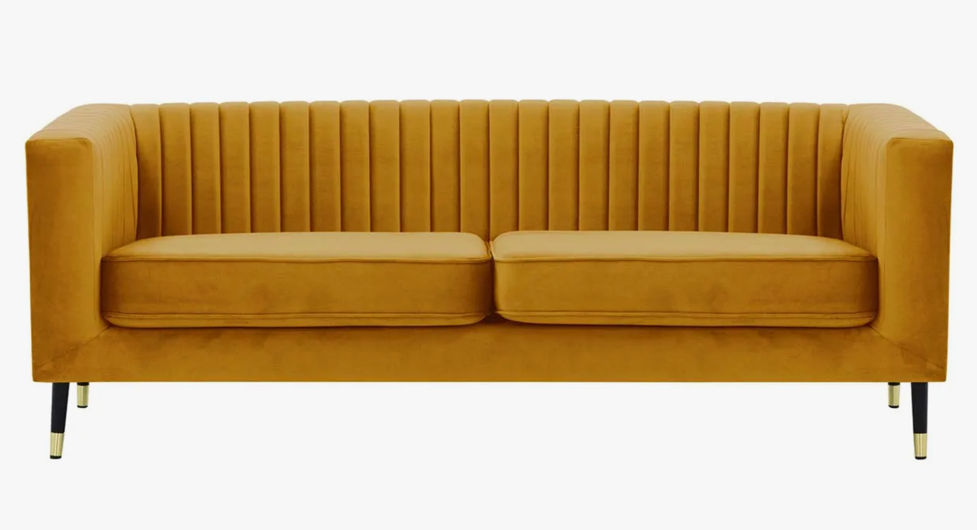 Slender 3 Seater Sofa - Forest Green
