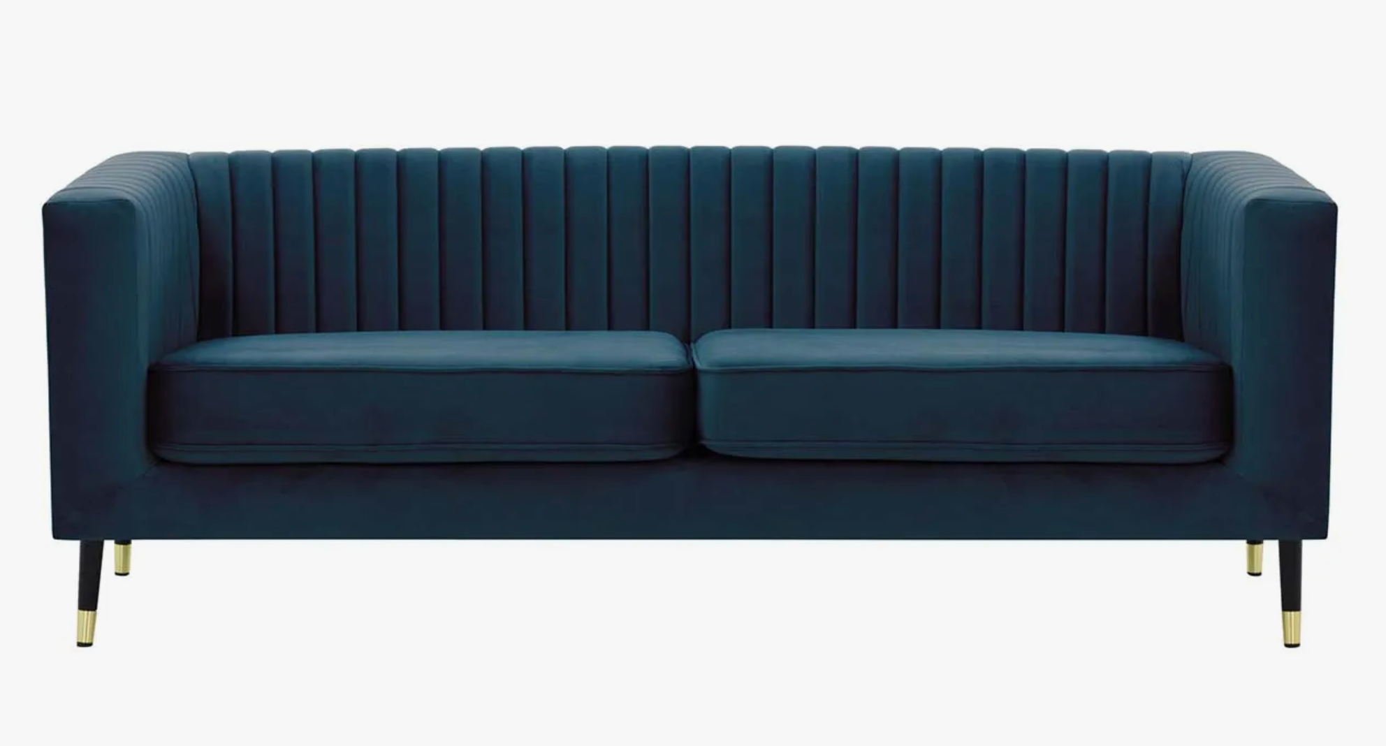 Slender 3 Seater Sofa - Forest Green