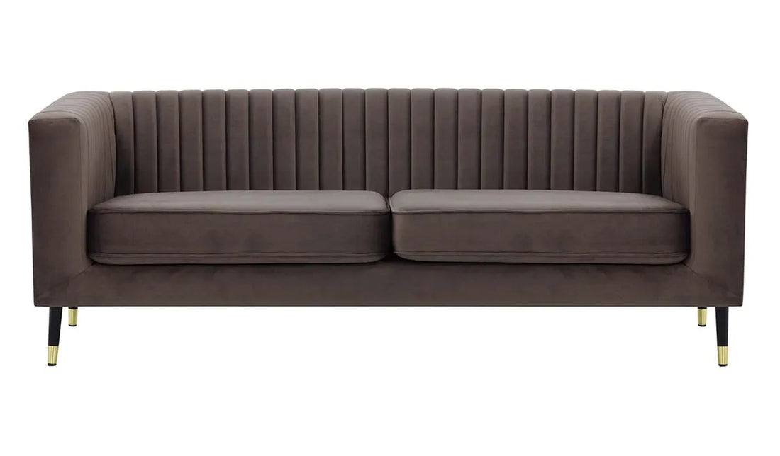 Slender 3 Seater Sofa- Elephant Grey