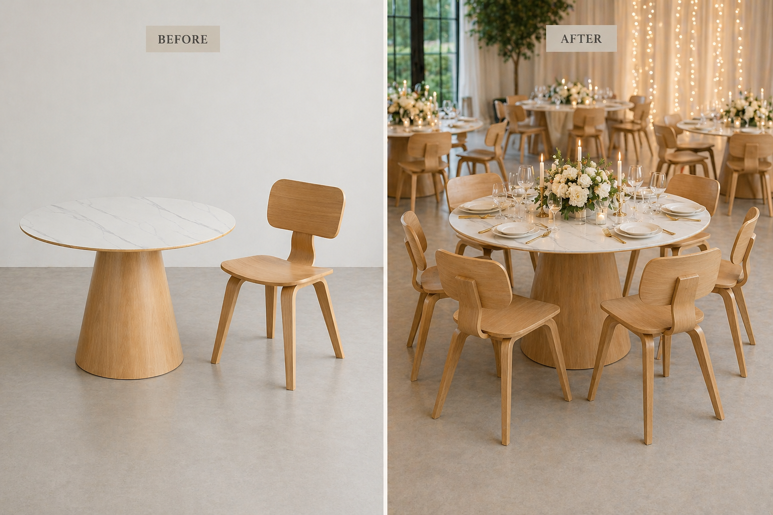 Scandi Round Dining Table