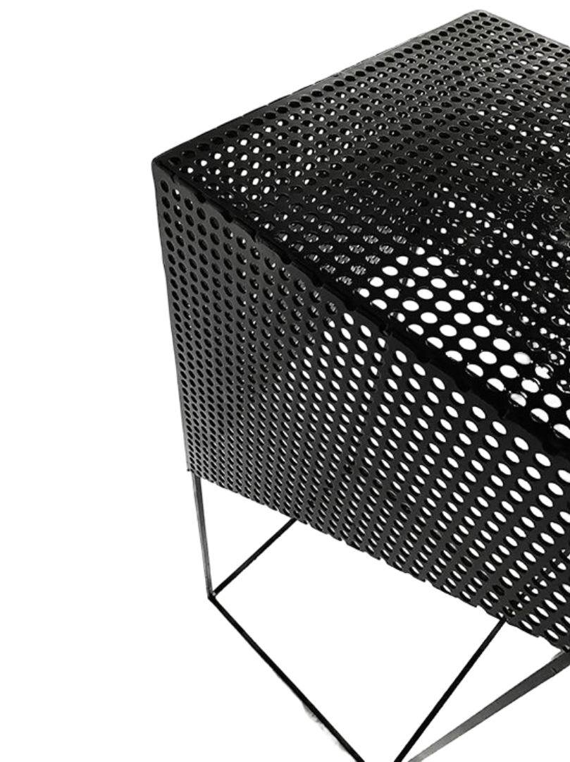 Pierced Metal Plinths