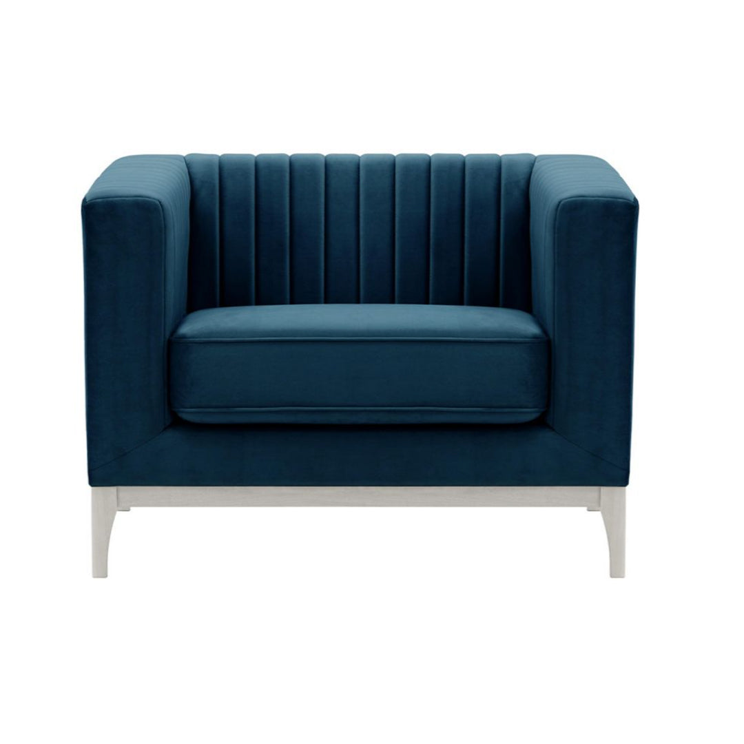 Navy Slender Armchair
