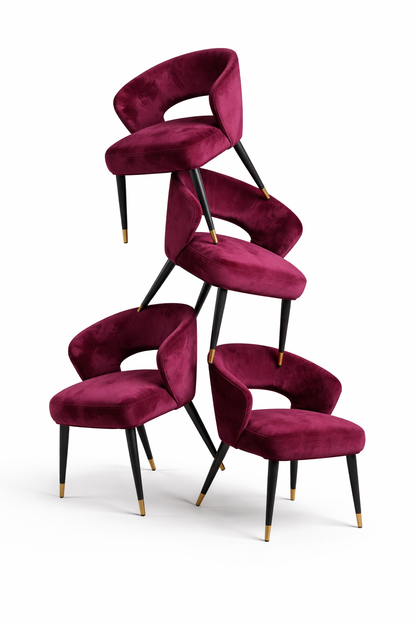 Maroon Accent Chair