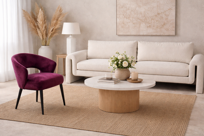Maroon Accent Chair