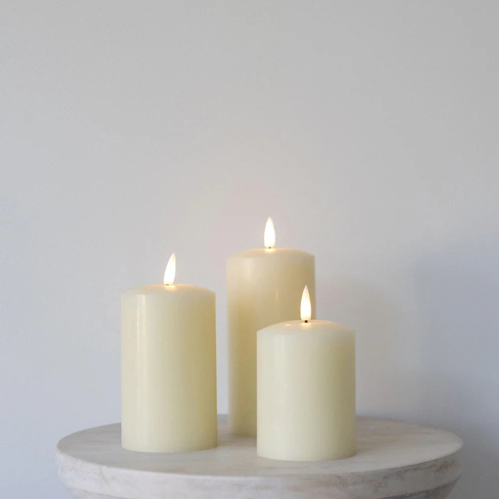 Ivory Church Candles LED - Tall