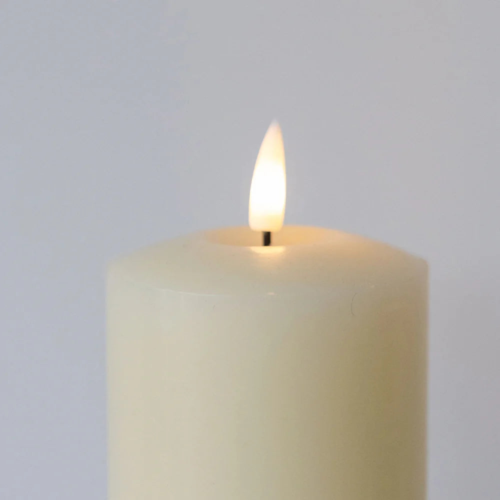 Ivory Church Candles LED - Med