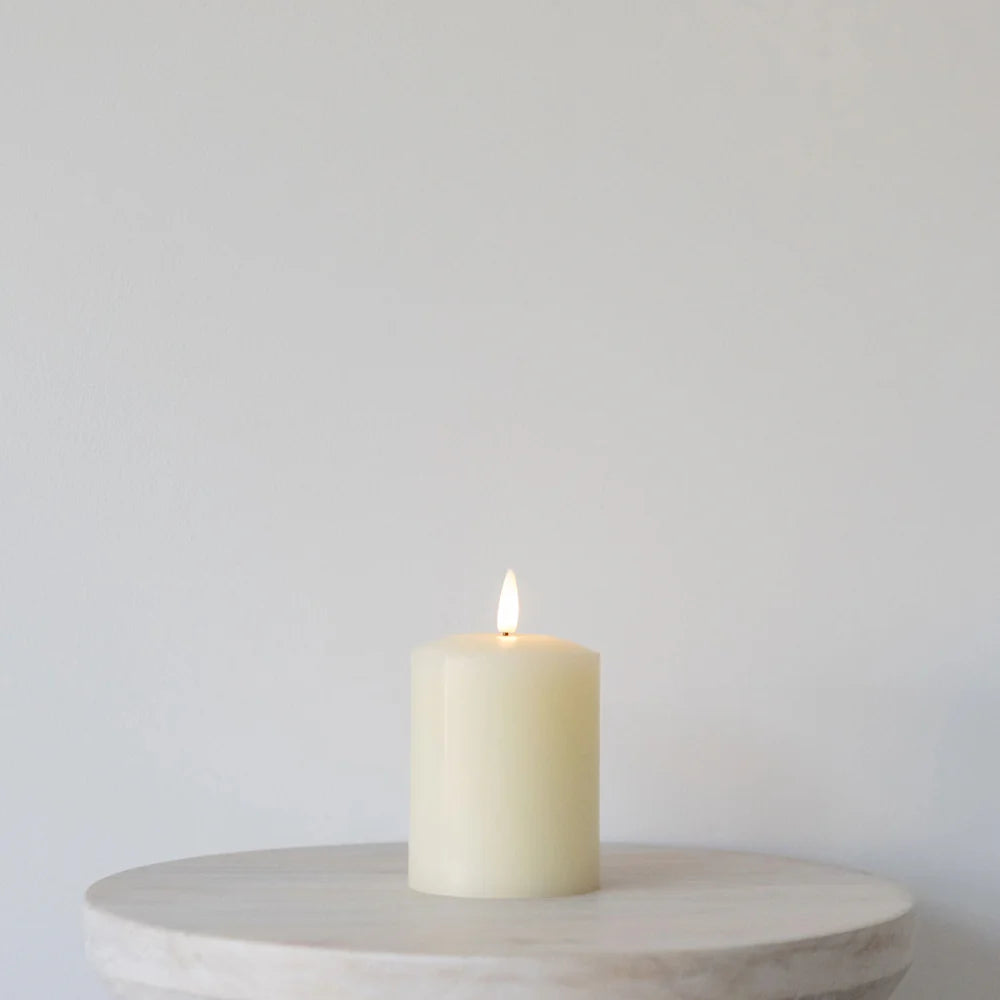 Ivory Church Candle LED - Low