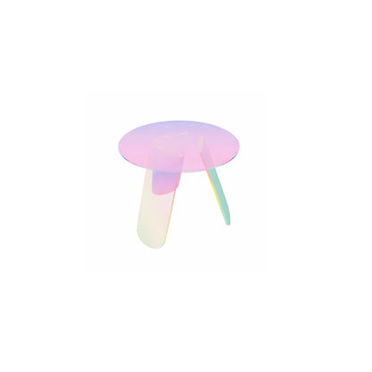 Round Iridescent Side Table