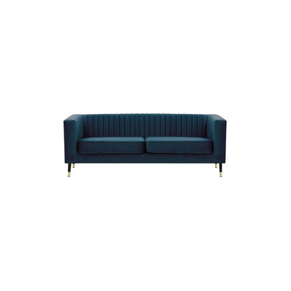 Slender 3 Seater Sofa - Dark Blue