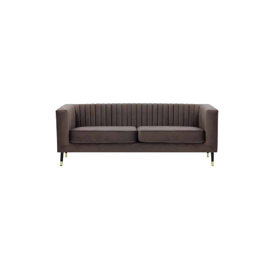 Slender 3 Seater Sofa- Elephant Grey
