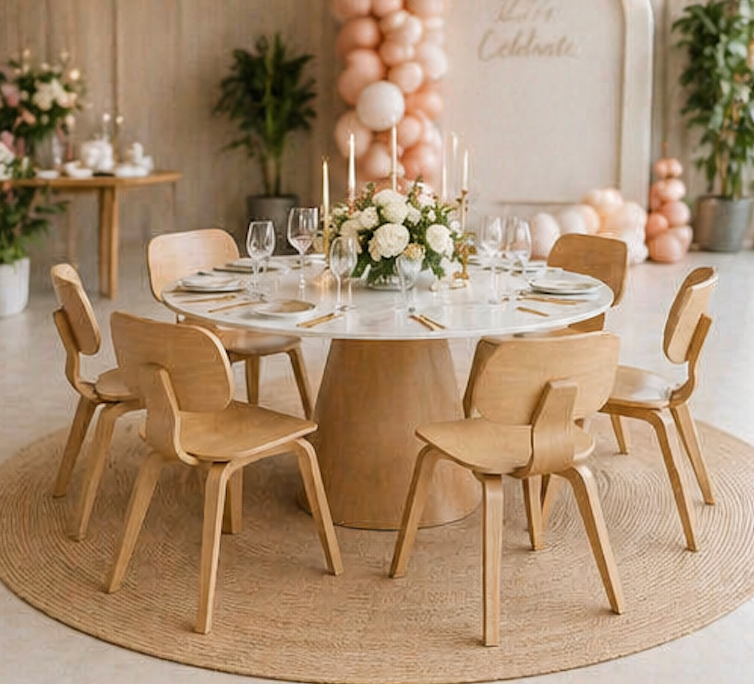 Scandi Round Dining Table