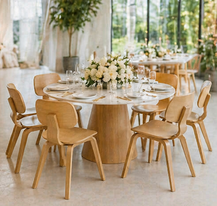 Scandi Round Dining Table