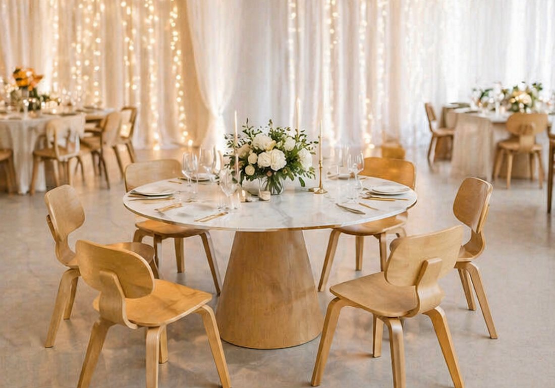 Scandi Round Dining Table