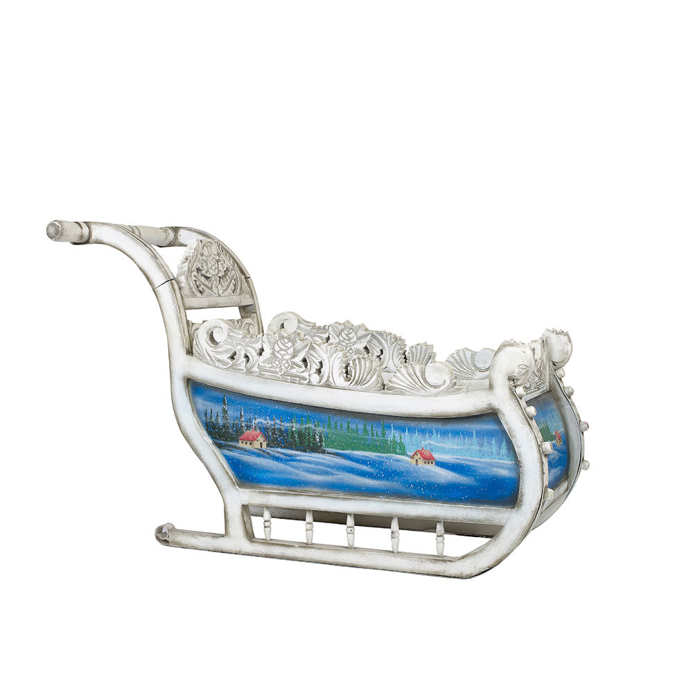 White Blue Sleigh