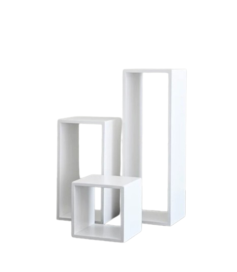 Hollow White Plinths