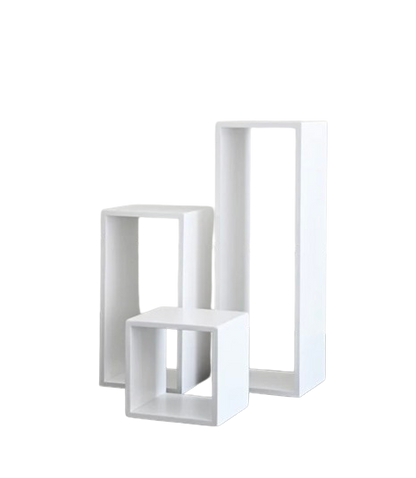 Hollow White Plinths