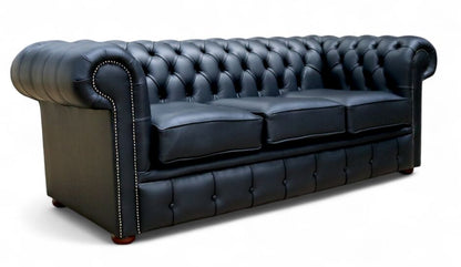 Black Chesterfield Leather