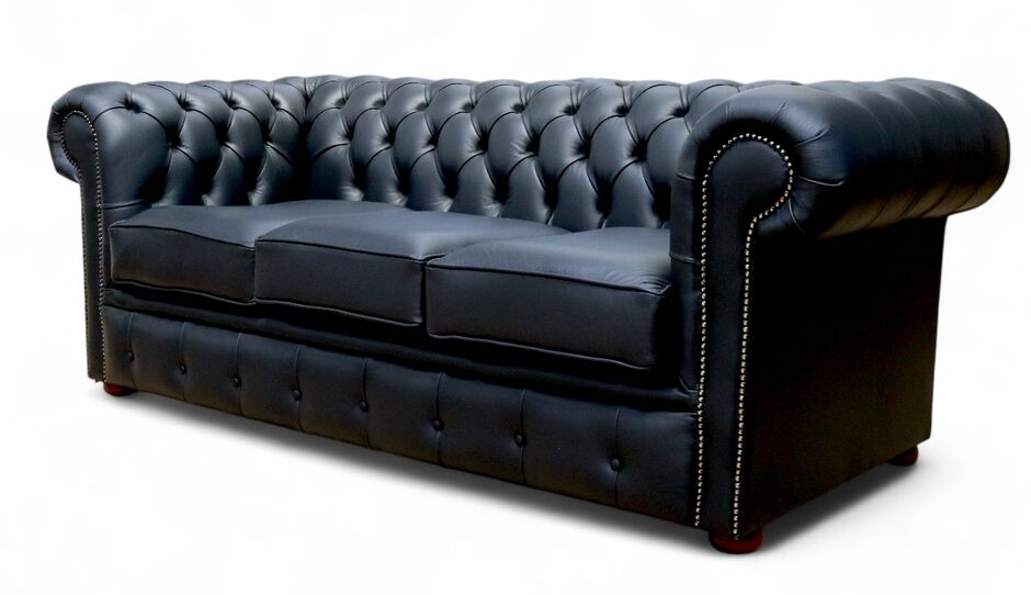 Black Chesterfield Leather