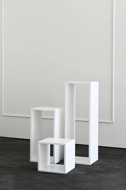 Hollow White Plinths