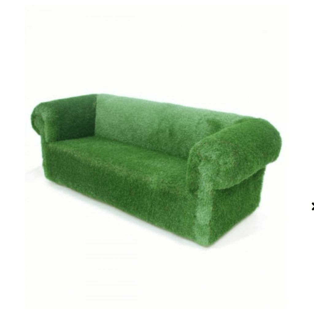 Grass Chesterfield Sofa 3 Seater