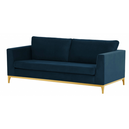 Navy Velvet 3 seater